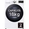 LG RH18U8AVCW Asciugatrice 18kg Pompa di calore DUAL Inverter Classe A+++, Motore Direct Drive, AI Dry, Wi-Fi, Bianca