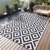 Homaxy Tappeto per esterni resistente alle intemperie, plastica paglia resistente ai raggi UV, reversibile, pieghevole, lavabile, tappeto per balcone giardino per terrazza, campeggio, picnic (120 x