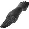 DstoLusre Dildo anale a doppia testa, vibratore a mano, dildo lungo 36 cm, plug anale a mano grande, giocattoli sessuali SM for donne e uomini lesbici(Black Schwarz)