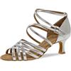 Diamant Donne Scarpe da Ballo 108-077-013 - Argento - 5 cm Flare [UK 3,5]