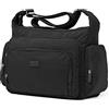 KAIERWOKE B76 Padre, Borse a Tracolla Donna, Nero, Medium