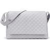 Duffi Baby 0554-11, borsa premaman in ecopelle Lux 1 pezzo unisex bambino, argento, argento
