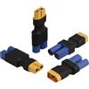 SopwMap 4 Pezzi Adattatore da XT60 a EC5 e da EC5 a XT60, Convertitori per Batterie Lipo RC, Droni FPV e Modelli di Auto e Aerei - Connettori Maschio e Femmina per Trasferimento Energetico