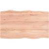 Coavain 100x60x4 cm Piano Tavolo Marrone Chiaro Piano Massello in Rovere Non Trattato Mobili Arredo Casa Piano Legno Piano Scrivania Piani per Tavolo Rettangolare Pannello Legno