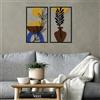 Wallity Hanah Home Elegante accessorio decorativo da parete in metallo, 80,5 x 63,5 cm, durevole 1,2 mm, metallo e legno da 3 mm, perfetto per decorazioni moderne per la casa e accenti unici
