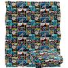 LOGOVISION Batman Comic Pattern Coperta super morbida al tatto setoso - 152 x 127 cm