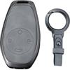 KUNIO, custodia protettiva per chiave per Leapmotor T03 S01 C11 per Leap Motor, custodia in lega di zinco, portachiavi regalo, cover per chiave a 4 tasti, tipo A, portachiavi B