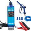 KATSU Tools Kit pompa di trasferimento olio combustibile diesel 12V 120W (MAX), pompa sommergibile portatile in lega di alluminio con pistola erogatrice e tubo flessibile da 5 m