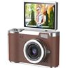 Generic NUOVO 4K CCD 8X Digital Zoom Fotocamera Digitale Per Studente 48MP Compatto Digitale 180 ° Fotografia Fotografia Selfile Camera Screen Camera