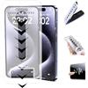 ZHKVAG Evo Tech for iPhone Invisible Artifact Screen Protector, Evotech Protection Ecran, HD Anti-Peep Privacy Screen Protector Silk Screen Bubble-Free Room Tempered Film for iPhone (Hd,12 Pro)