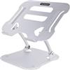 StarTech.com Supporto per PC Portatile da Scrivania - Stand Ergonomico Portatile ad Altezza Regolabile per Notebook, Rialzo Inclinato in Alluminio per Computer Portatili fino a 10kg (ADJ-LAPTOP-RISER)