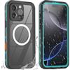 BDIG iPhone 16 Pro Max Custodia impermeabile, protezione completa dello schermo a 360 gradi,custodia antiurto IP68 compatibile con iPhone 16 Pro Max,blu