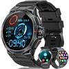 MEGALITH Orologio Smartwatch Uomo Fitness: Sport Tracker Contapassi Smart Watch Chiamate Bluetooth - Pressione Sanguigna Smartwatch Nero Impermeabile