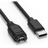Amzpas USB-C Caricatore per Garmin Forerunner 45 45s 55 245 745 935 945, Veloce Cavo di Ricarica USB C per Garmin Forerunner 255 265 955 965 (100cm)