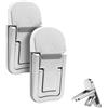 UYVPAER 2 Pcs Supporto Tastiera Pc, Supporto Portatile Per Tastiera, Mini Supporto Per Laptop Autoadesivo Supporto Invisibile Per Tastiera Del(Regolazione A Due Stadi,Lega Di Zinco)