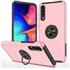 JIEZUIMEI Cover per Samsung Galaxy A50/A50s/A30s Custodia con anello incorporato a 360°, Doppio Strato Antiurto PC + TPU Militare Silicone Bumper Custodia Case per Samsung A50/A50s/A30s Oro rosa