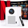 QIAOLET 2025 Proiettore 4k【Netflix Ufficiale & Google TV & Dolby Audio】1200 ANSI Nativo 1080P, Smart Videoproiettore Correzione 6D & Auto Focus, WiFi 6 e Bluetooth Proiettore per Home Cinema/Outdoor