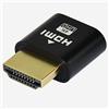 WLGQ Emulatore di display virtuale HDMI 4K con carico fittizio ad alta risoluzione, emulatore di monitor virtuale di nuova generazione, adattatore per display senza testa (colore nero, 1 pezzo)