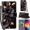 PHINIENLAND Cover per Samsung Galaxy A50 / A50s / A30s Case PU Pelle Custodia [Kickstand] [Chiusura magnetica] [Slot per Schede], Portafoglio Flip Custodia per Samsung A50,Fiori