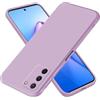 EASSGU Custodia per Samsung Galaxy S10 Lite/Galaxy A91 (6.7 Inches), Cover Morbida in Silicone TPU - Erba Viola