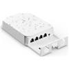 YuanLey Outdoor PoE Extender 4 Porte 1 in 3 out, Mini PoE Repeater IP66 Impermeabile IEEE 802.3af/at, Vlan, Estensione 250m(Totale 350 m), Montaggio a Parete Power over Ethernet Amplificatoreper