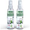 bioimpact 2 spray per schermi di computer, smartphone, occhiali, 2X250 ml, naturali certificati ECOCERT