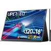 UPERFECT Monitor Portatile 16 Pollici 120Hz Portable Monitor Corpo in Lega di Alluminio, Full HD 1080P Schermo IPS HDMI USB C per PC Laptop Console di Gioco, Compatibile VESA