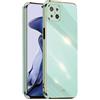 EASSGU [Telaio Elettrolitico Custodia per OPPO Reno4 Z 5G (6.57 Inches) Cover Protettiva in Morbido Silicone TPU - Verde