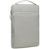 HYZUO 15-16 Pollici Borsa Laptop per MacBook Pro 16 M4 M3 M2 M1 2024-2019, 15 Surface Book, Custodia per Notebook per 15 15,6 Dell HP Lenovo ThinkBook Asus Acer Samsung Huawei, Grigio Chiaro