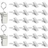 Chstarina 50 Pezzi Clip per Tende in Acciaio Inox, Doccia Tenda Clip, Clip per Gancio, Gancio per Tenda in Metallo, Clip per Tendine per Tende, Foto, Bagno, Decorazione Domestica