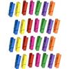 GUTE LINES Mollette di Legno Naturale, Clip per Foto, Mini Mollette di Bucato, Mini Clip Legno per Decorazioni, Chiusura Sacchetti Foto Biglietti Scrapbooking Matrimonio Feste (COLORATO, 116PCS X 25MM)
