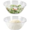 ZoeQide Ciotola per Impastare, Set di 2 Ciotola Lievitazione, Con Coperchio Ciotole Insalatiera Plastica,Per Impasto, Cucinare e Servire,Impilabili, Senza Bpa, Sicuro Per Gli Alimenti, Diam 26cm