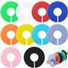 Giantree 10 divisori per armadio per appendere vestiti, divisori rotondi in plastica colorata per vestiti, etichette riutilizzabili