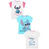 Disney Lilo and Stitch - Confezione da 3 magliette da bambina, Grigio, 11-12 Anni