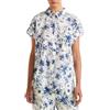 United Colors of Benetton Camicia, M, Fiori Blu e Bianco