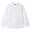 Mayoral Camicia m/l Lino per Bambini e Ragazzi Bianco 10 Anni (140cm)