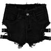 Generico Jeans Corti Donna Estivi Pantaloncini Elasticizzati Pants Vita Alta Shortie Jeans con Tasca Larghi Shorts Casual Sexy Pantaloncini Corti Sfilacciati Shorts Donna Palestra