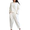 Generico Completo Sportivo Donna Casual Invernale Tuta Sportiva Donna Completa Elegante Training Yoga Pullover+Pantaloni Maniche Lunghe Outfit con Zip Set Sportivo Donna Larga attività All'aperto