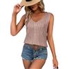 iSpchen,Top Canotta Seta Fresca Elegante Estate Donna,Rosa L