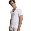 FALKE Daily Climate Control Outlast® Deep V-Neck M S/s Ts cotone viscosa asciugatura rapida 1 pezzo, Intimo Uomo, Bianco White 2000, XL
