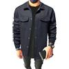 Oanviso Giacca da Uomo Cappotto Sciolto con Bottoni Maglione Giacca Moda Manica Lunga Giacca a Maglia Outerwear Slim Fit Felpa Streetwear Cappotto per Autunno A Marina XL
