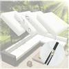 NNSMUN Cuscino da Giardino copertina per Esterni, Set da 2/4/6 PZ Cuscini copertina per Sedie da Esterno Impermeabili copertina Ideale per Interni ed Esterni in Giardino, Cucina (Bianco,55x45cm(4PCS))