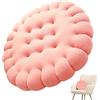 Generic Cuscino per sedia a forma di biscotto, cuscino in peluche a forma di biscotto, comodo cuscino per seduta, decorazione della stanza e cuscino in peluche per sedia