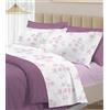 PELLECCHIA 1969 | Set Completo Letto 100% Cotone Percalle Italiano - Morbido Delicato Made in Italy Lenzuolo sopra + sotto con Angoli + Federe (Bouquet Rosa, Matrimoniale)