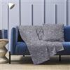 HABITA 33 HOME Granfoulard Copridivano, Copriletto Matrimoniale Primaverile, Telo Copridivano 250x280 Cm, Copri Divano Leggero, Telo Estivo (Grigio Amalfi)