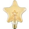 Suprema, Lampadina LED Decorativa, Filo Led Interno, Attacco E27, 300 Im, 220-240V, Luce Calda 2200K, 5W, Luce Dimmerabile (Stella)