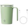 DONGKER Tazza Automescolante, 350 ml Tazze Miscelazione Automatico Magnetica con Avvio a Doppio Clic e Rivestimento in Acciaio Inossidabile per Caffè, Latte, Tè, Cioccolata Calda