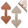 Gsrhzd Segnalibro, 2 Pezzi Segnalibri Magnetici a Forma di Cuore, Pelle Segnalibro Personalizzato Stile Retrò per Libro, Segnalibri Creativo Squisito per Bambini Adulto Studenti