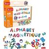 Jeujura - 8970 - Abc e numeri magnetici animali - Set di 76 personaggi