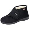 Manitu270003 - Pantofole alte con imbottitura pesante Uomo, Nero (Schwarz (schwarz 1)), 43
